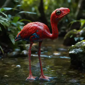 Flamingo + Strawberry frog